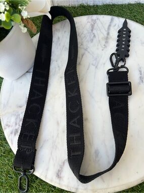 THACKER adjustable canvas bag strap with metallic Gold hardware new Guitar strap